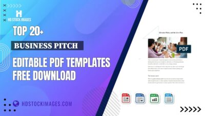 Top 20+ Business Pitch   Editable PDF Templates Free Download