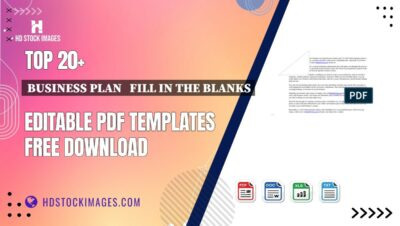 Top 20+ Business Plan   Fill In The Blanks Editable PDF Templates Free Download