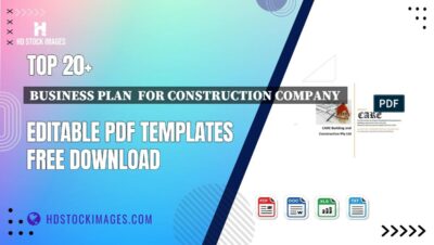 Top 20+ Business Plan  For Construction Company  Editable PDF Templates Free Download