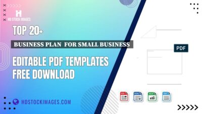 Top 20+ Business Plan  For Small Business  Editable PDF Templates Free Download