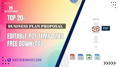 Top 20+ Business Plan Proposal   Editable PDF Templates Free Download