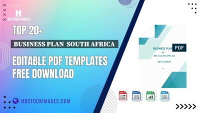 Top 20+ Business Plan  South Africa  Editable PDF Templates Free Download