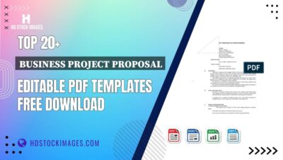 Top 20+ Business Project Proposal Editable PDF Templates Free Download