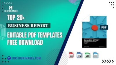 Top 20+ Business Report  Editable PDF Templates Free Download