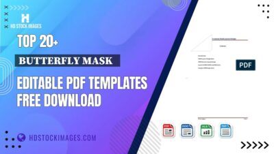 Top 20+ Butterfly Mask   Editable PDF Templates Free Download