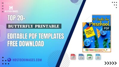 Top 20+ Butterfly Printable Editable PDF Templates Free Download