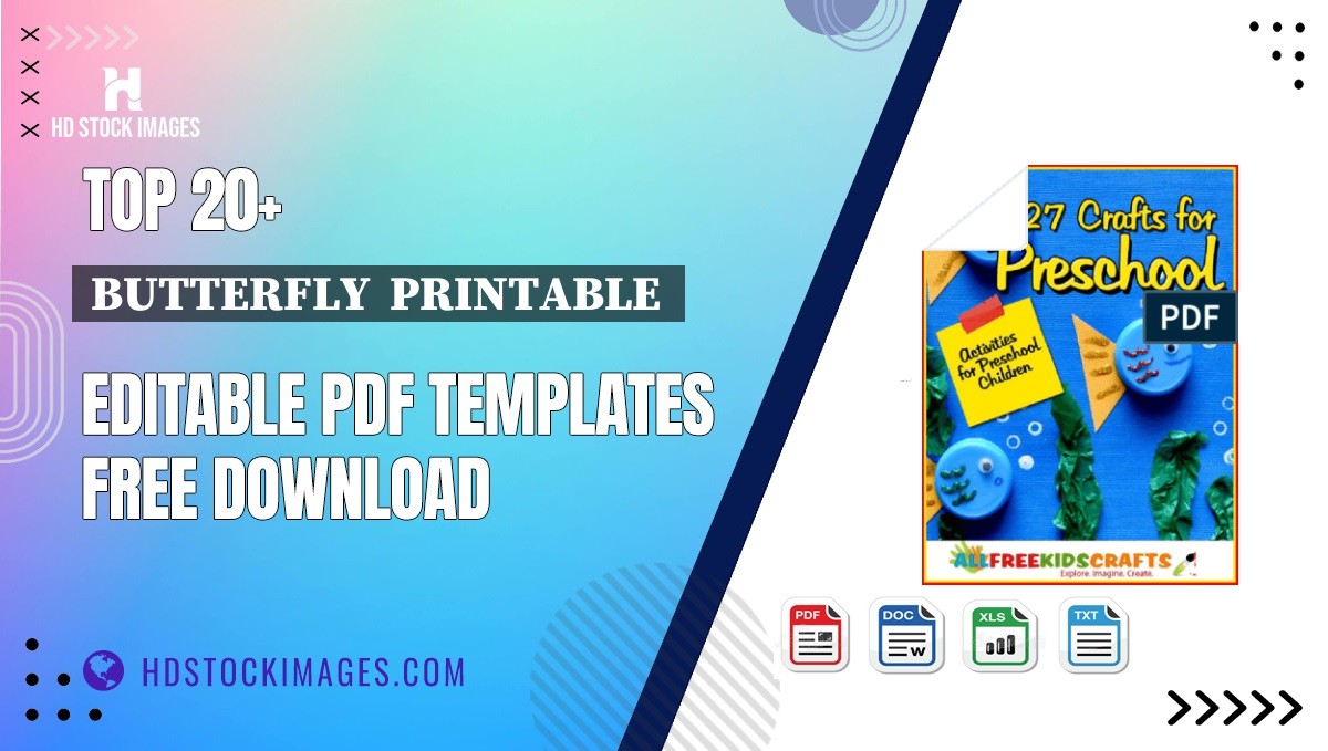 Top 20+ Butterfly  Printable  Editable PDF Templates Free Download