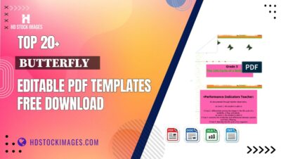 Top 20+ Butterfly    Editable PDF Templates Free Download