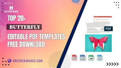 Top 20+  Butterfly Editable PDF Templates Free Download