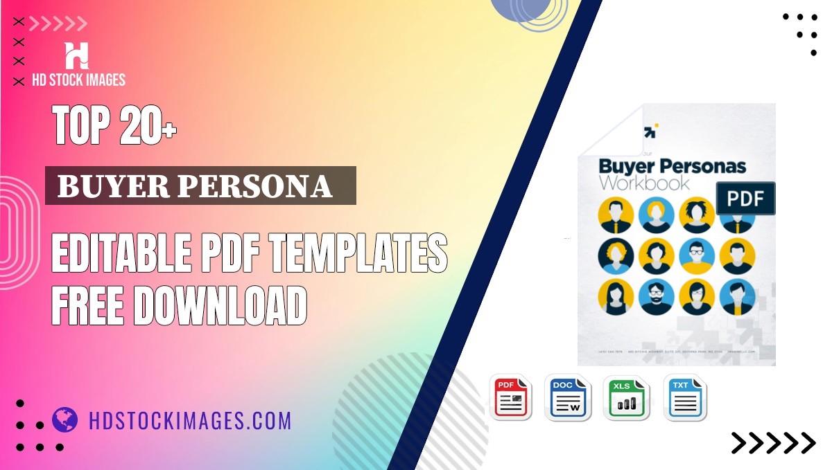 Top 20+ Buyer Persona   Editable PDF Templates Free Download