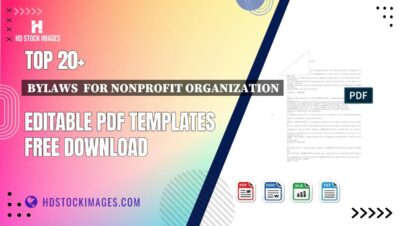 Top 20+ Bylaws  For Nonprofit Organization Editable PDF Templates Free Download