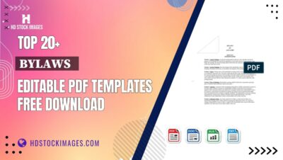 Top 20+ Bylaws   Editable PDF Templates Free Download