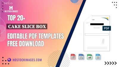 Top 20+ Cake Slice Box Editable PDF Templates Free Download