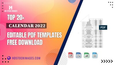 Top 20+  Calendar 2022 Editable PDF Templates Free Download