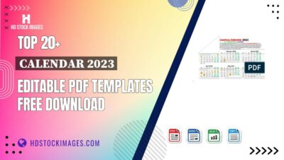 Top 20+ Calendar 2023 Editable PDF Templates Free Download