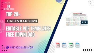 Top 20+  Calendar 2023 Editable PDF Templates Free Download