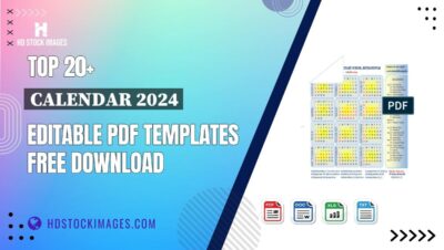 Top 20+ Calendar 2024 Editable PDF Templates Free Download