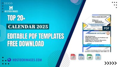 Top 20+ Calendar 2025 Editable PDF Templates Free Download