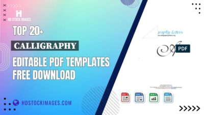 Top 20+ Calligraphy Editable PDF Templates Free Download