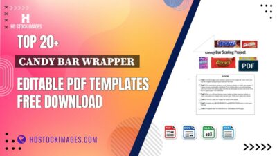 Top 20+ Candy Bar Wrapper  Editable PDF Templates Free Download