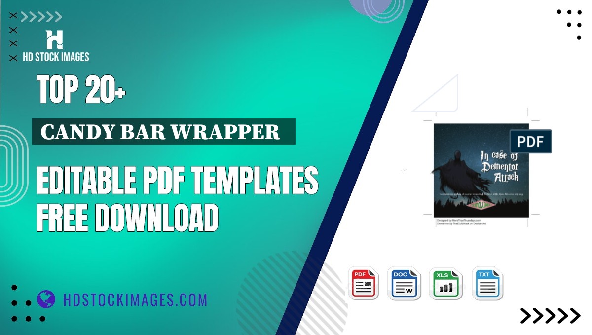 Top 20+ Candy Bar Wrapper   Editable PDF Templates Free Download