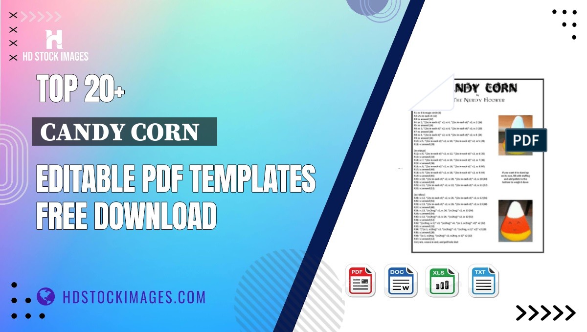 Top 20+ Candy Corn   Editable PDF Templates Free Download