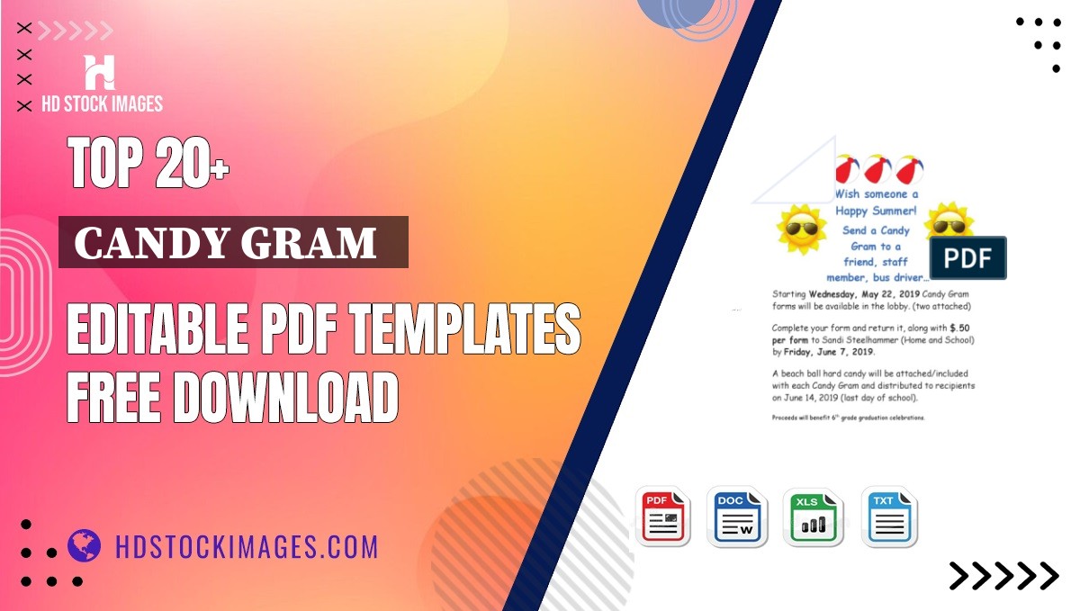 Top 20+ Candy Gram   Editable PDF Templates Free Download