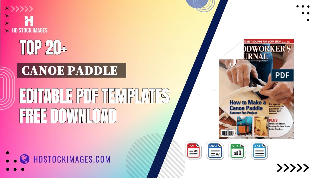 Top 20+ Canoe Paddle   Editable PDF Templates Free Download