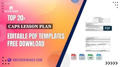 Top 20+ Caps Lesson Plan Editable PDF Templates Free Download