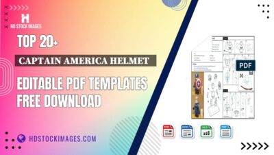 Top 20+ Captain America Helmet   Editable PDF Templates Free Download