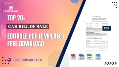 Top 20+ Car Bill Of Sale Editable PDF Templates Free Download