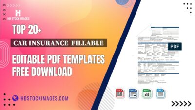 Top 20+ Car Insurance  Fillable  Editable PDF Templates Free Download