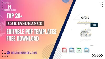 Top 20+  Car Insurance  Editable PDF Templates Free Download