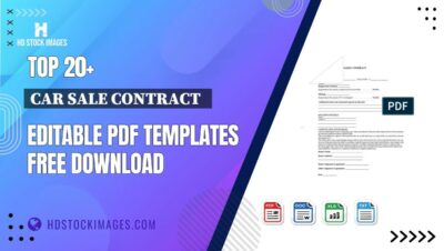 Top 20+ Car Sale Contract   Editable PDF Templates Free Download