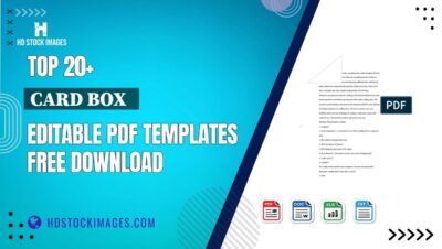 Top 20+ Card Box   Editable PDF Templates Free Download