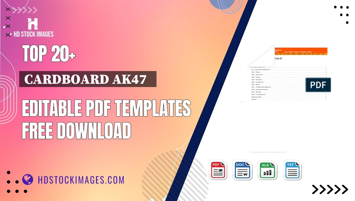 Top 20+ Cardboard Ak47   Editable PDF Templates Free Download