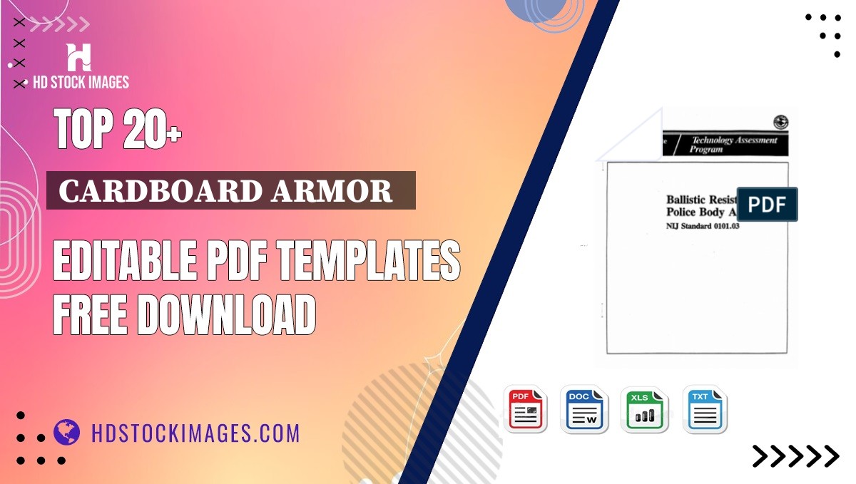 Top 20+ Cardboard Armor   Editable PDF Templates Free Download