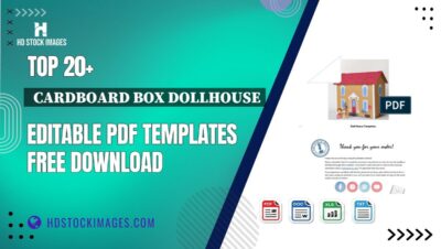 Top 20+  Cardboard Box Dollhouse Editable PDF Templates Free Download