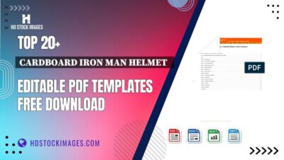 Top 20+ Cardboard Iron Man Helmet   Editable PDF Templates Free Download