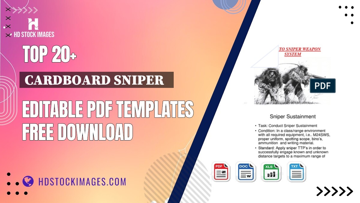 Top 20+ Cardboard Sniper   Editable PDF Templates Free Download