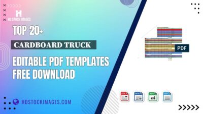 Top 20+ Cardboard Truck   Editable PDF Templates Free Download