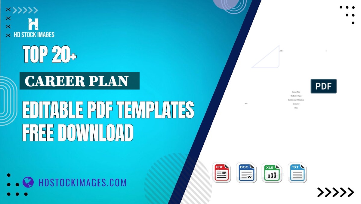 Top 20+ Career Plan   Editable PDF Templates Free Download