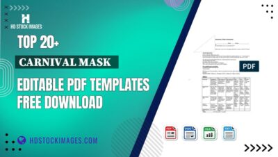 Top 20+ Carnival Mask   Editable PDF Templates Free Download