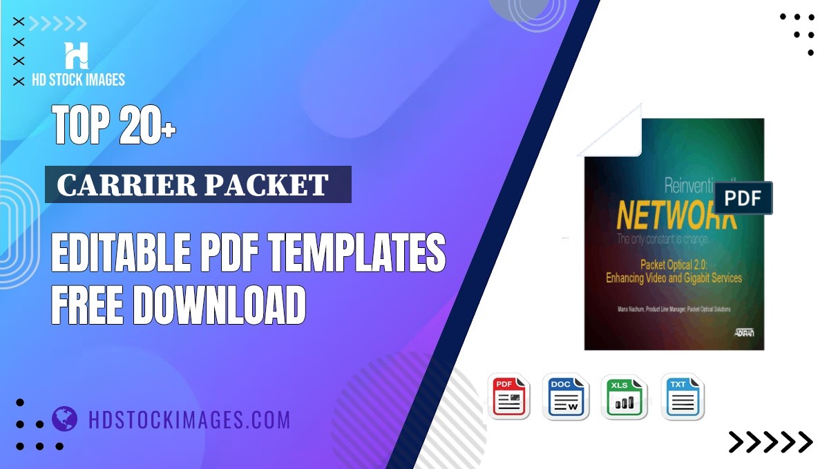 Top 20+ Carrier Packet   Editable PDF Templates Free Download