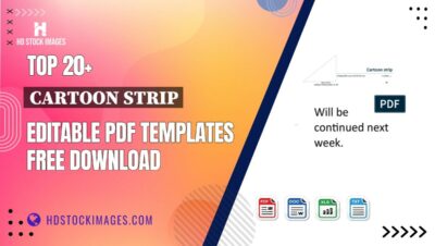 Top 20+ Cartoon Strip Editable PDF Templates Free Download