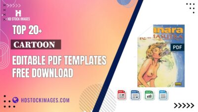 Top 20+ Cartoon   Editable PDF Templates Free Download