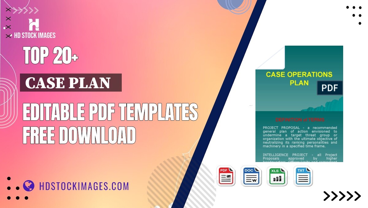 Top 20+ Case Plan   Editable PDF Templates Free Download