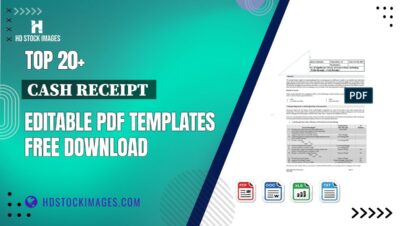 Top 20+ Cash Receipt  Editable PDF Templates Free Download