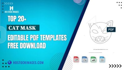 Top 20+ Cat Mask   Editable PDF Templates Free Download