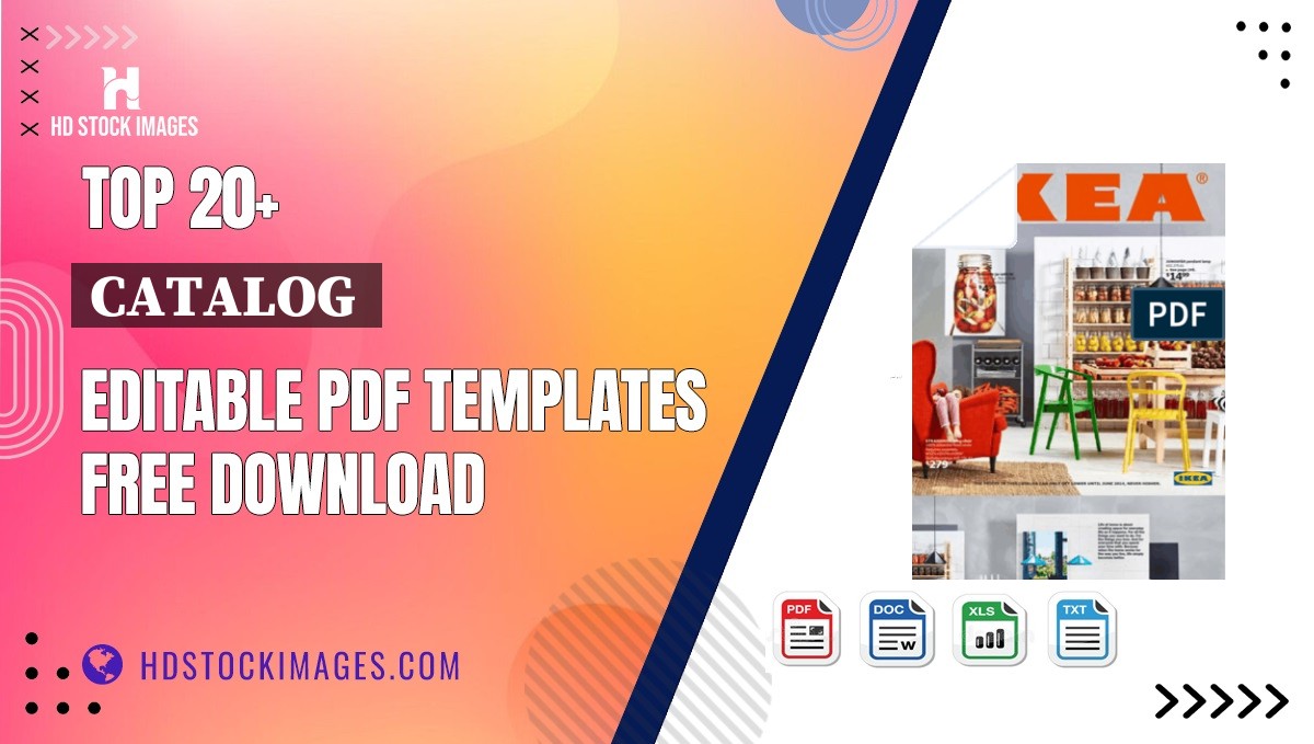 Top 20+ Catalog  Editable PDF Templates Free Download